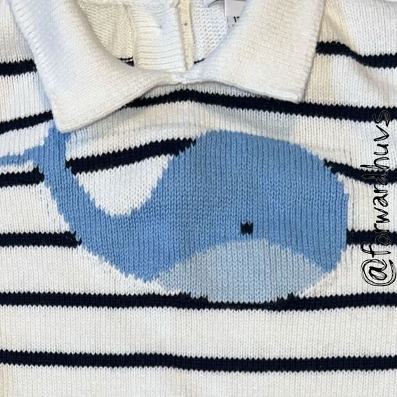 Tahari Baby Whale 100% Cotton Romper Size 12 Months - Picture 3 of 7